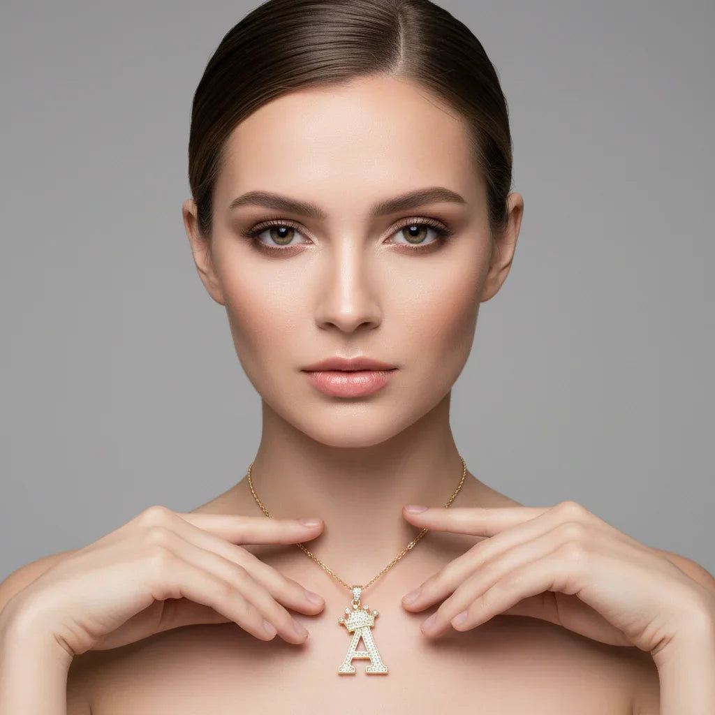 Letter Necklace A–Z, Gold Initial Necklace | Rebooters