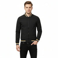 Aaron Men's Long-Sleeve Casual Bomber Jacket for Style - Rebooters