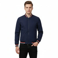 Aaron Men's Long-Sleeve Casual Bomber Jacket for Style - Rebooters
