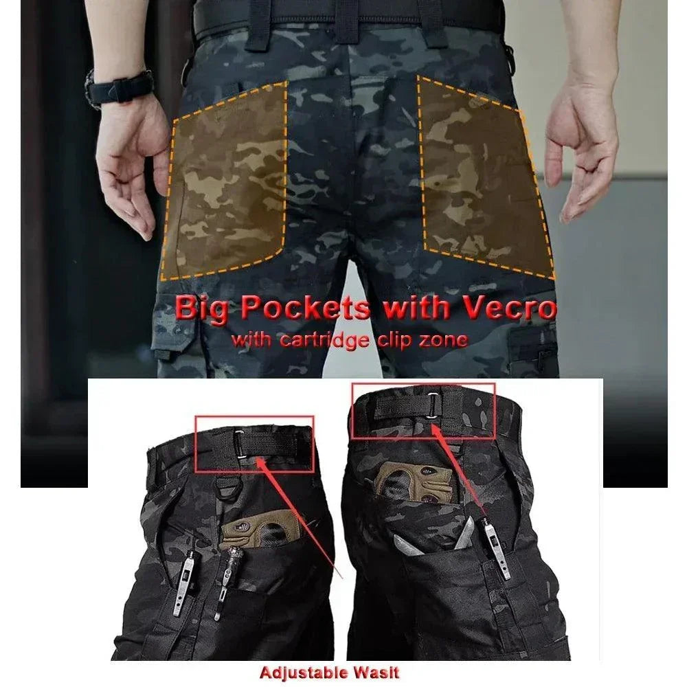 Ada Waterproof Tactical Mens Cargo Pants for Outdoor Use - Rebooters
