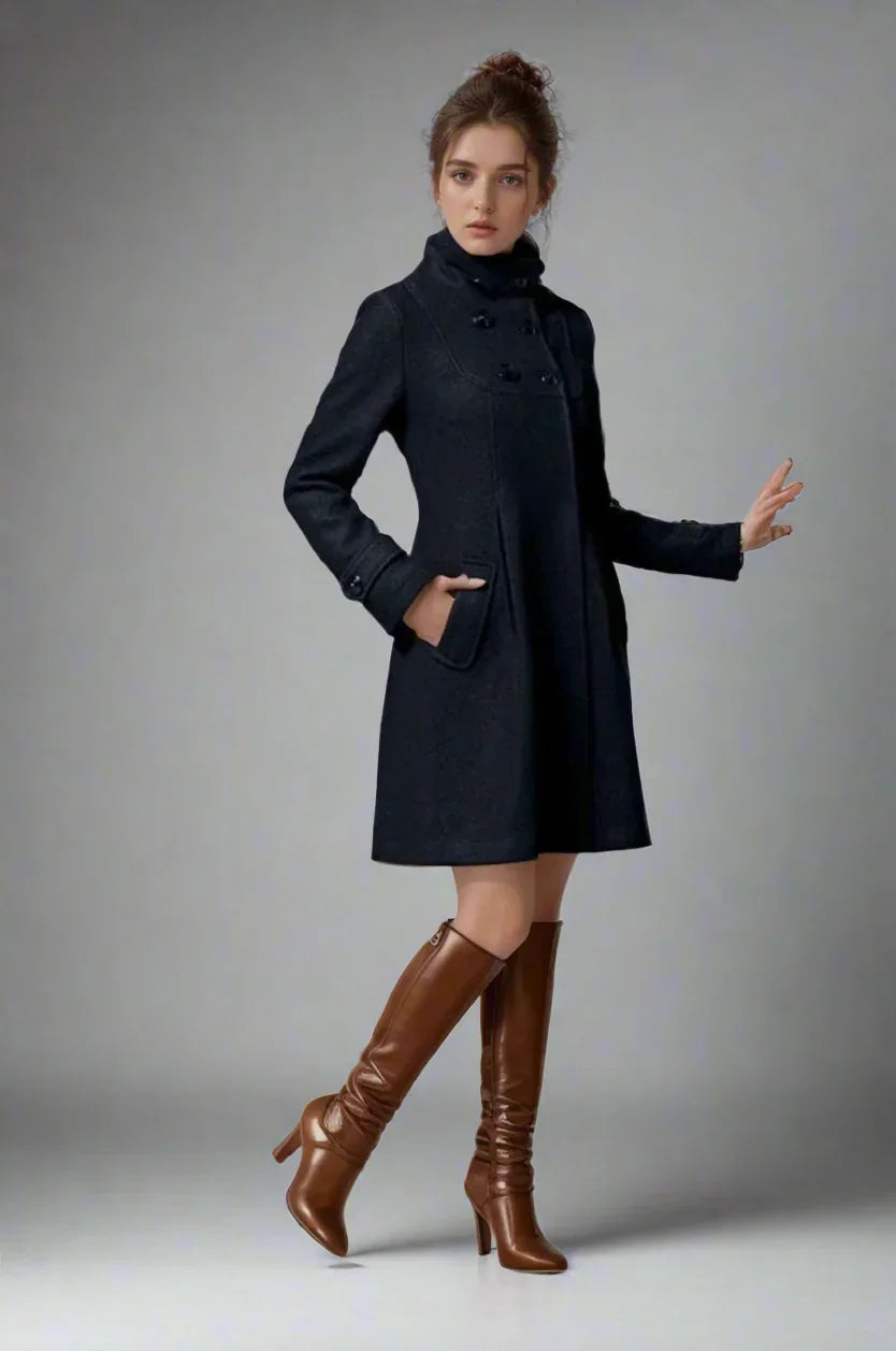 Adele Women's Classic Jacket Coat – Soft Stylish Functional - Womens Jackets Rebooters