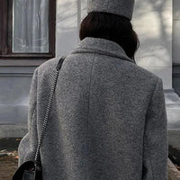 Adelina Women's Chic Wool Blend Maxi Coat Retro Elegance - Womens Jackets Rebooters