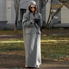 Adelina Women's Chic Wool Blend Maxi Coat Retro Elegance - Rebooters