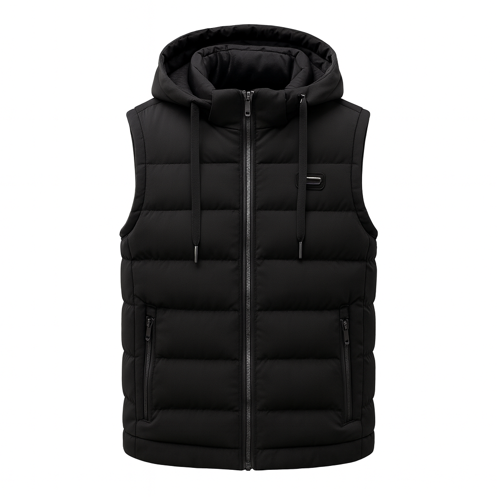 Alban Men’s Hooded Sleeveless Jacket | Rebooters
