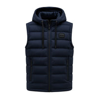 Alban Men’s Hooded Sleeveless Jacket | Rebooters
