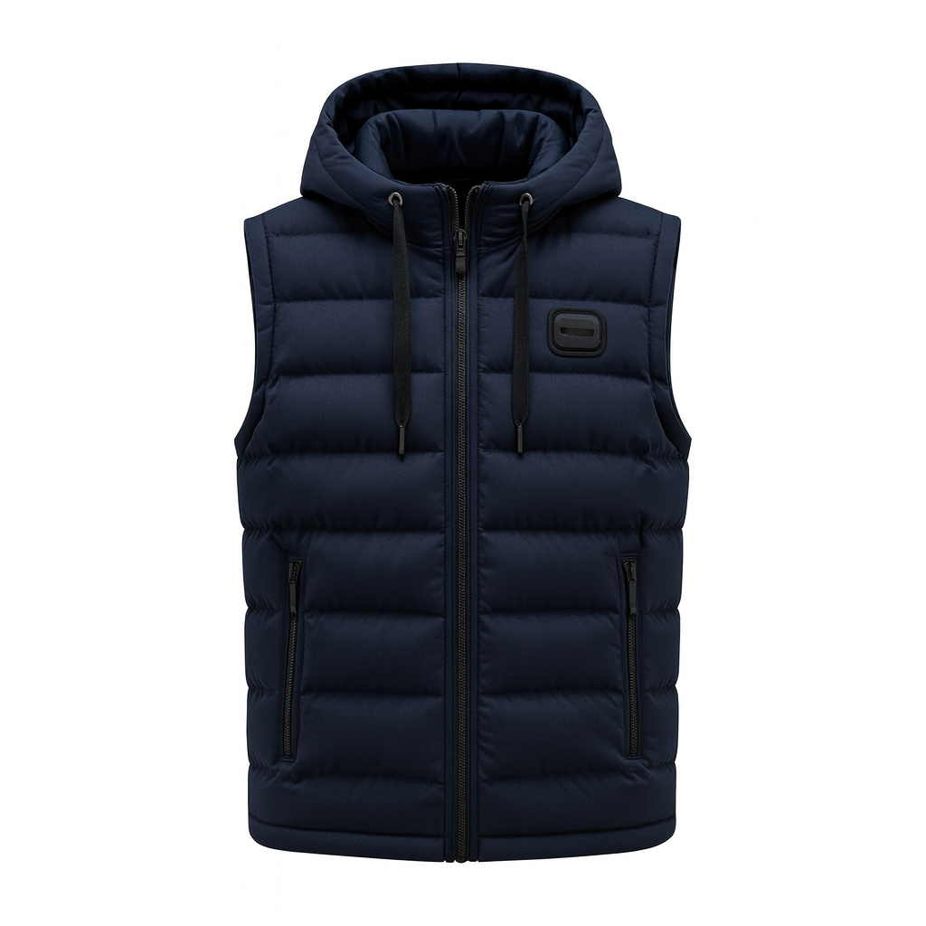 Alban Men’s Hooded Sleeveless Jacket | Rebooters