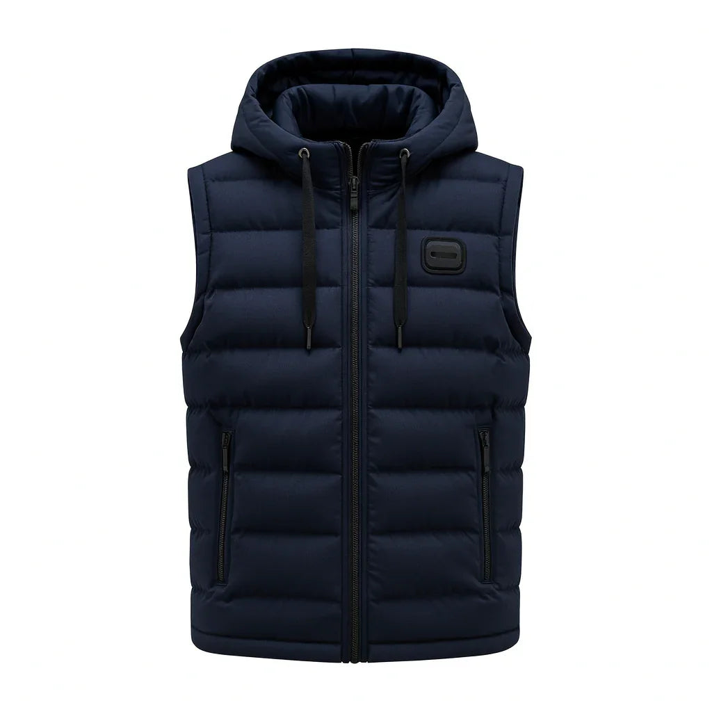 Alban Men’s Hooded Sleeveless Jacket | Rebooters