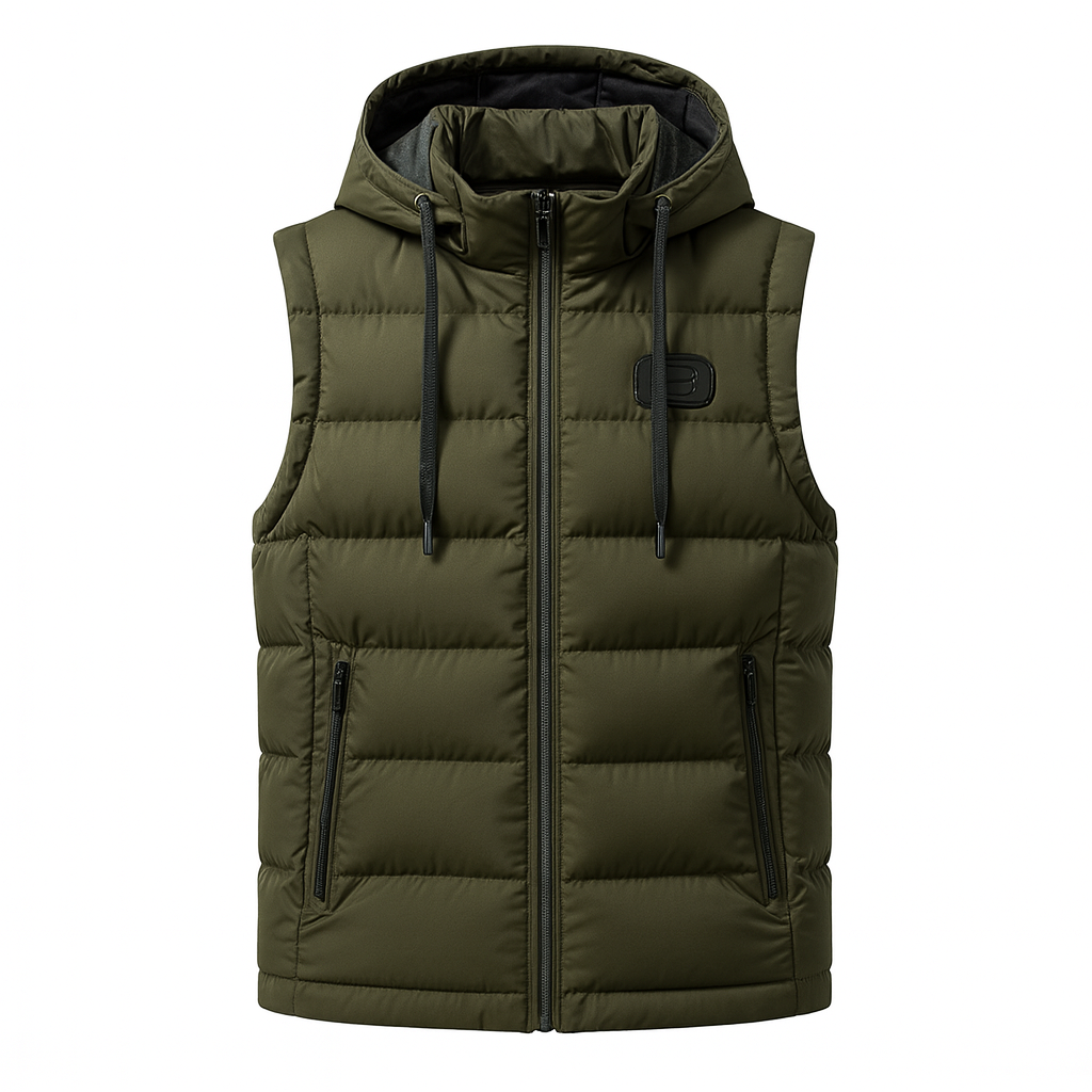 Alban Men’s Hooded Sleeveless Jacket | Rebooters