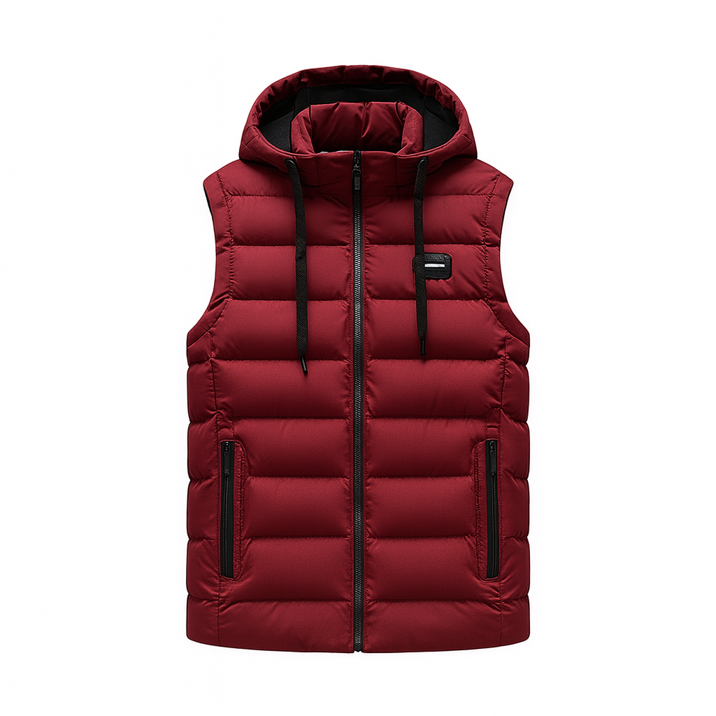 Alban Men’s Hooded Sleeveless Jacket | Rebooters