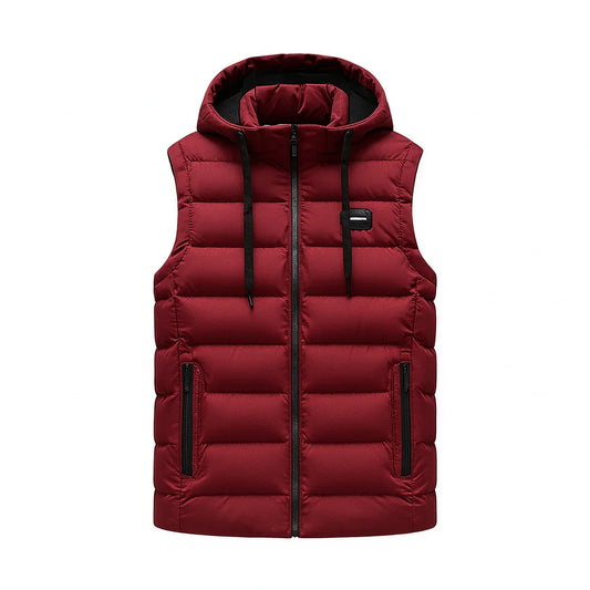Alban Men’s Hooded Sleeveless Jacket | Rebooters
