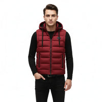 Alban Men’s Hooded Sleeveless Jacket | Rebooters