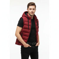 Alban Men’s Hooded Sleeveless Jacket | Rebooters