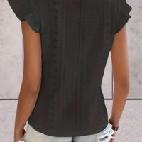 Sleeveless Ruffled Casual Top for Women - Stylish Elegance Rebooters Womens Shirts