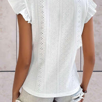 Sleeveless Ruffled Casual Top for Women - Stylish Elegance Rebooters Womens Shirts