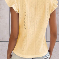 Sleeveless Ruffled Casual Top for Women - Stylish Elegance Rebooters Womens Shirts