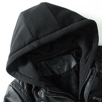 Amara Women's Hooded Faux Leather Jacket for Stylish Wear Rebooters