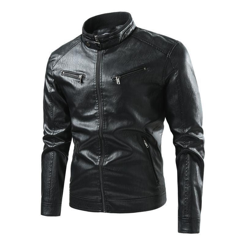 Angel Men's Leather Jacket Slim Fit for Stylish Comfort - Rebooters Mens Leather Jackets