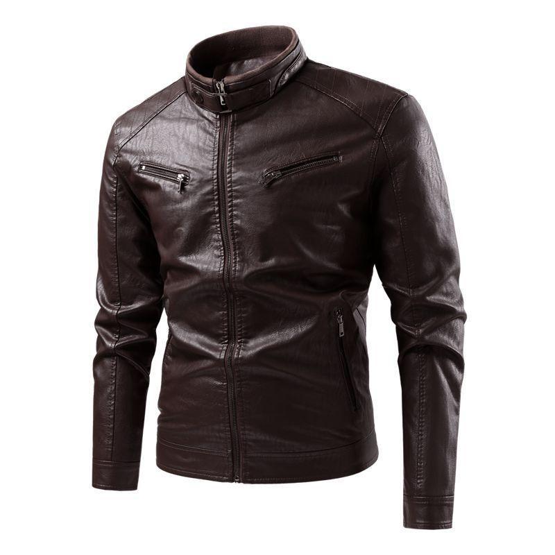 Angel Men's Leather Jacket Slim Fit for Stylish Comfort - Rebooters Mens Leather Jackets