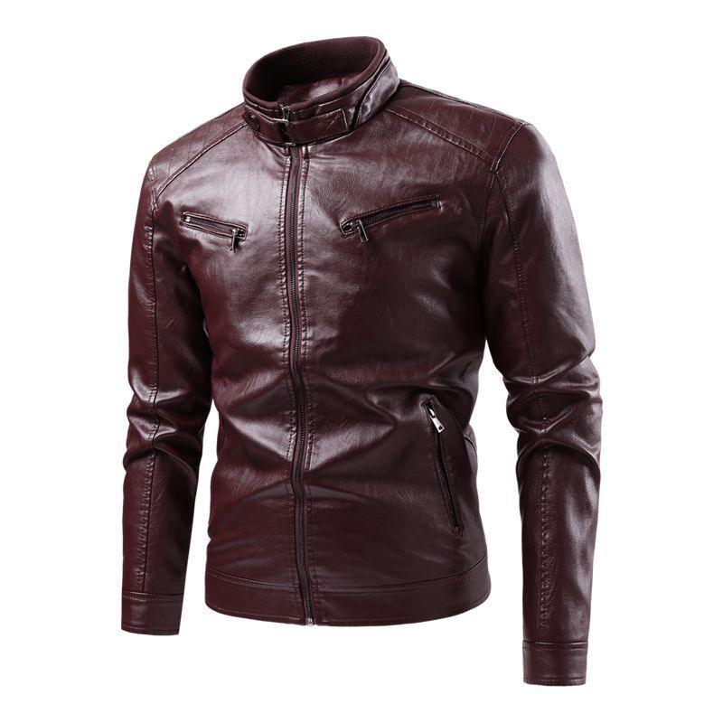 Angel Men's Leather Jacket Slim Fit for Stylish Comfort - Rebooters Mens Leather Jackets