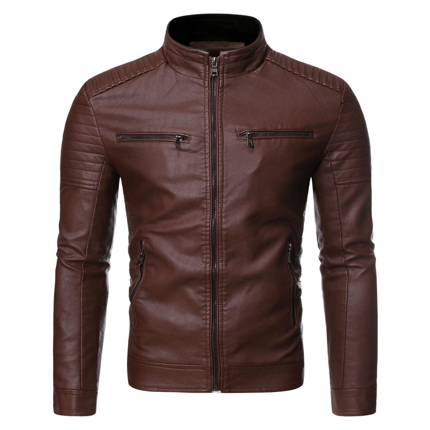 Angel Men's Leather Jacket Slim Fit for Stylish Comfort - Rebooters Mens Leather Jackets
