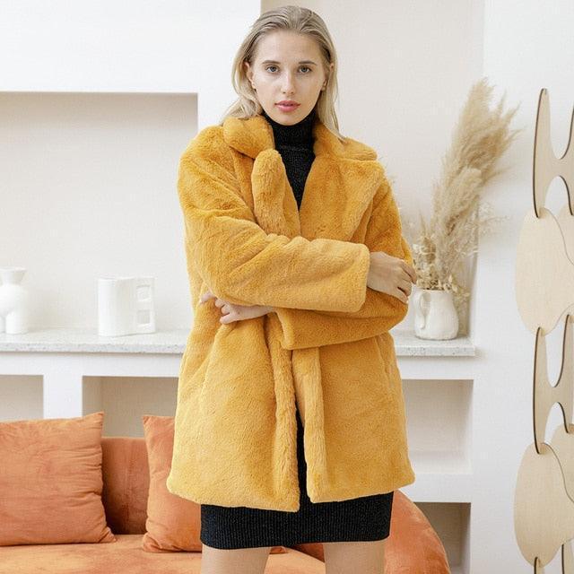 Angelica Women's Chic Faux Fur Jacket Your Ideal Winter Essential - Womens Jackets Rebooters
