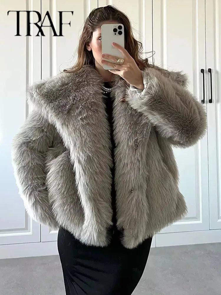 Annabella Women's Chic Woven Jacket Coat for Fall Style - Rebooters