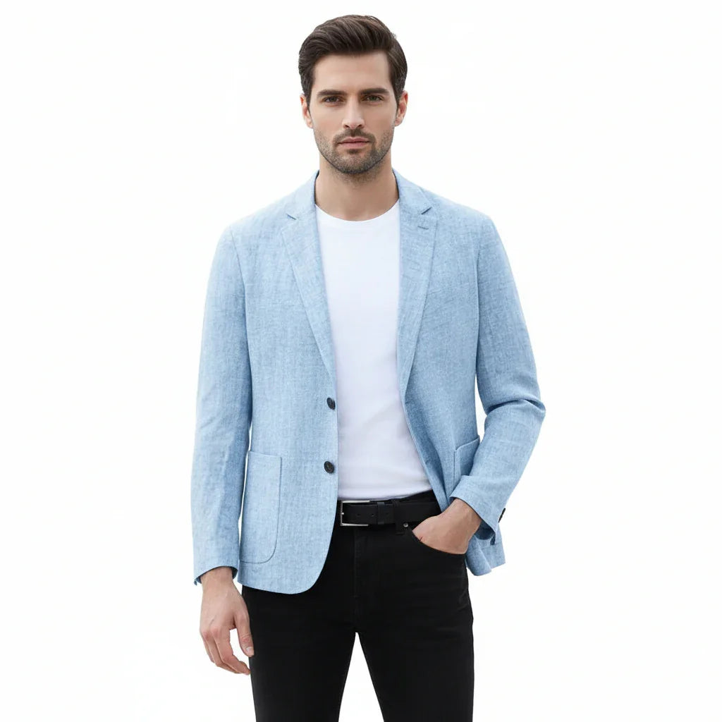 Antonio Men's Linen Blazer Jacket for Stylish Comfort - Rebooters