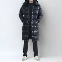 Arcadius Men’s Long Hooded Down Puffer Coat | Rebooters