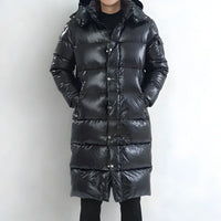 Arcadius Men’s Long Hooded Down Puffer Coat | Rebooters