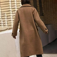 Ariana Women's Chic Wool Coat Stylish Single-Breasted Design - Womens Jackets Rebooters
