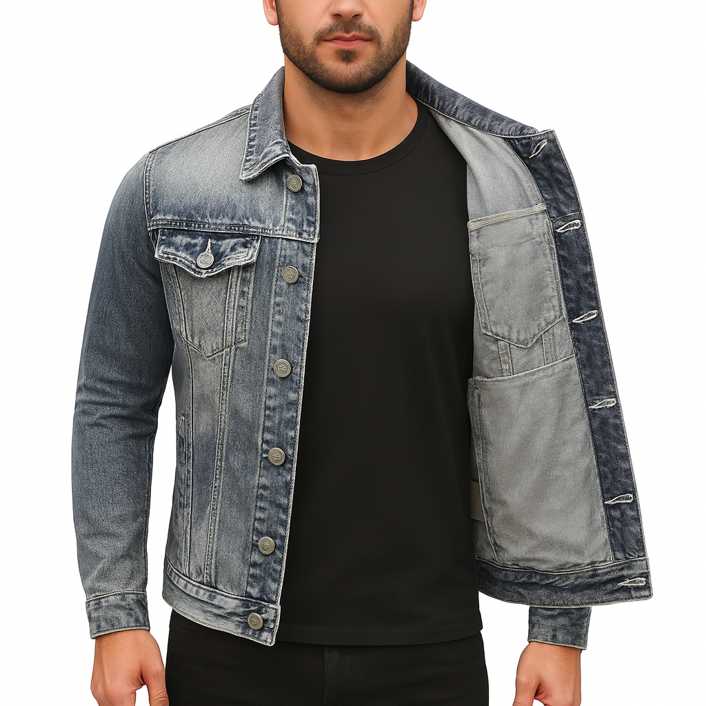 Arnav Men’s Denim Jacket | Rebooters