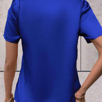 Women's Casual Overlap Patterned Top for Stylish Comfort Rebooters Womens Shirts
