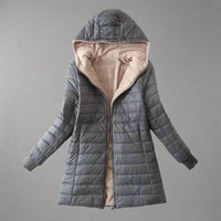 Avera Womens Mid-Length Hooded Jacket Coat for Winter - Womens Jackets Rebooters