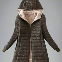 Avera Womens Mid-Length Hooded Jacket Coat for Winter - Womens Jackets Rebooters