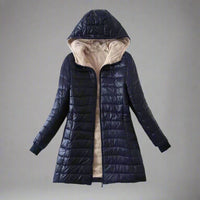 Avera Womens Mid-Length Hooded Jacket Coat for Winter - Womens Jackets Rebooters