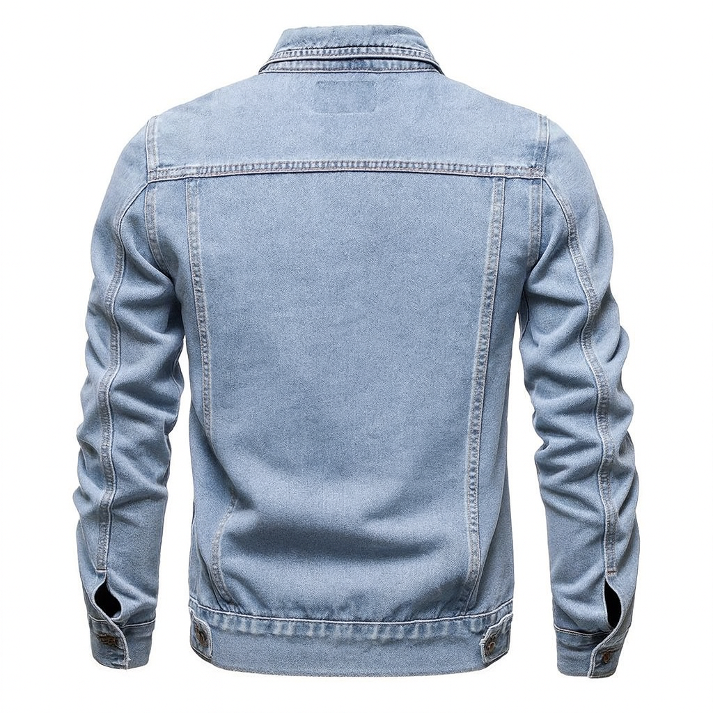 Avi Men’s Solid Denim Jacket | Rebooters