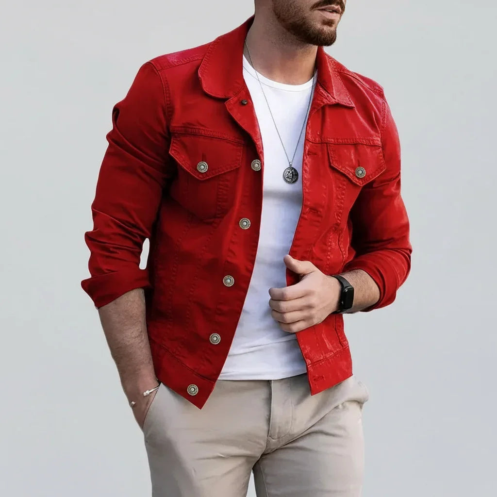 Axel Men's Denim Jacket for Stylish Casual Wear Rebooters Mens Denim Jackets