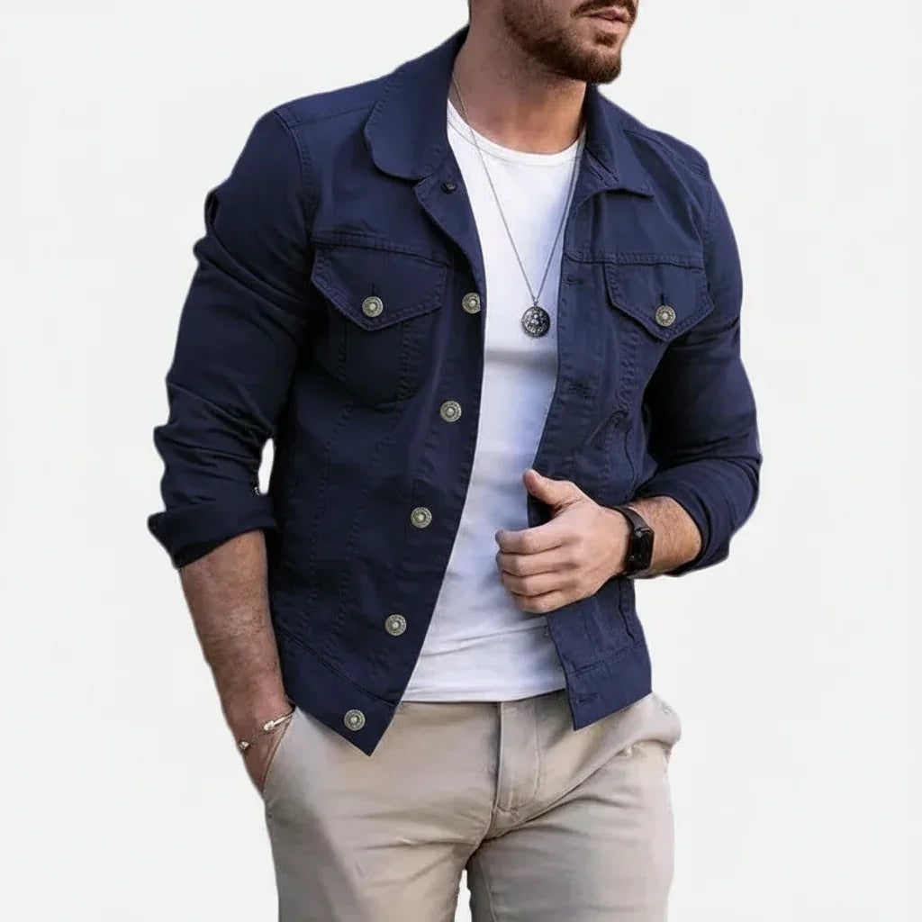 Axel Men's Denim Jacket for Stylish Casual Wear Rebooters Mens Denim Jackets