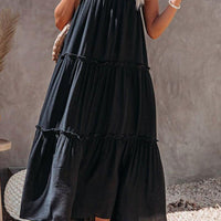 Elsie Ruched A-Line Maxi Dress with Relaxed Fit and Flowing Silhouette for Elegant Comfort Rebooters Maxi Women's Dresses