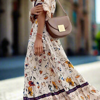 Delilah Floral Layered Maxi Dress with Romantic Flow Rebooters Maxi Women's Dresses