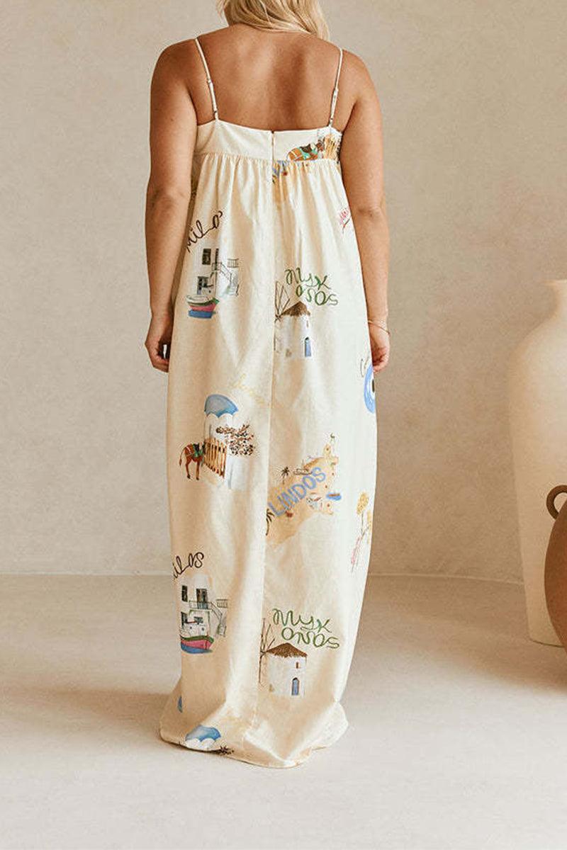 Gracie Nature Strap Maxi Dress for Effortless Summer Style Rebooters Maxi Women's Dresses