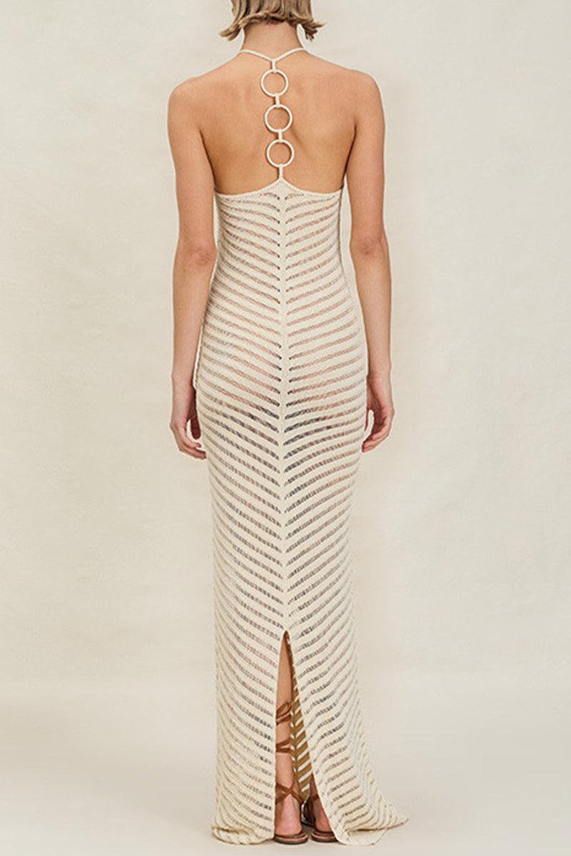 Florence Sea Breeze Knit Dress for Effortless Style Rebooters Maxi Women's Dresses