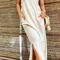 Bethany Floral Detail Pocket Maxi Dress for Effortless Style Rebooters Maxi Women's Dresses