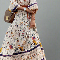 Delilah Floral Layered Maxi Dress with Romantic Flow Rebooters Maxi Women's Dresses
