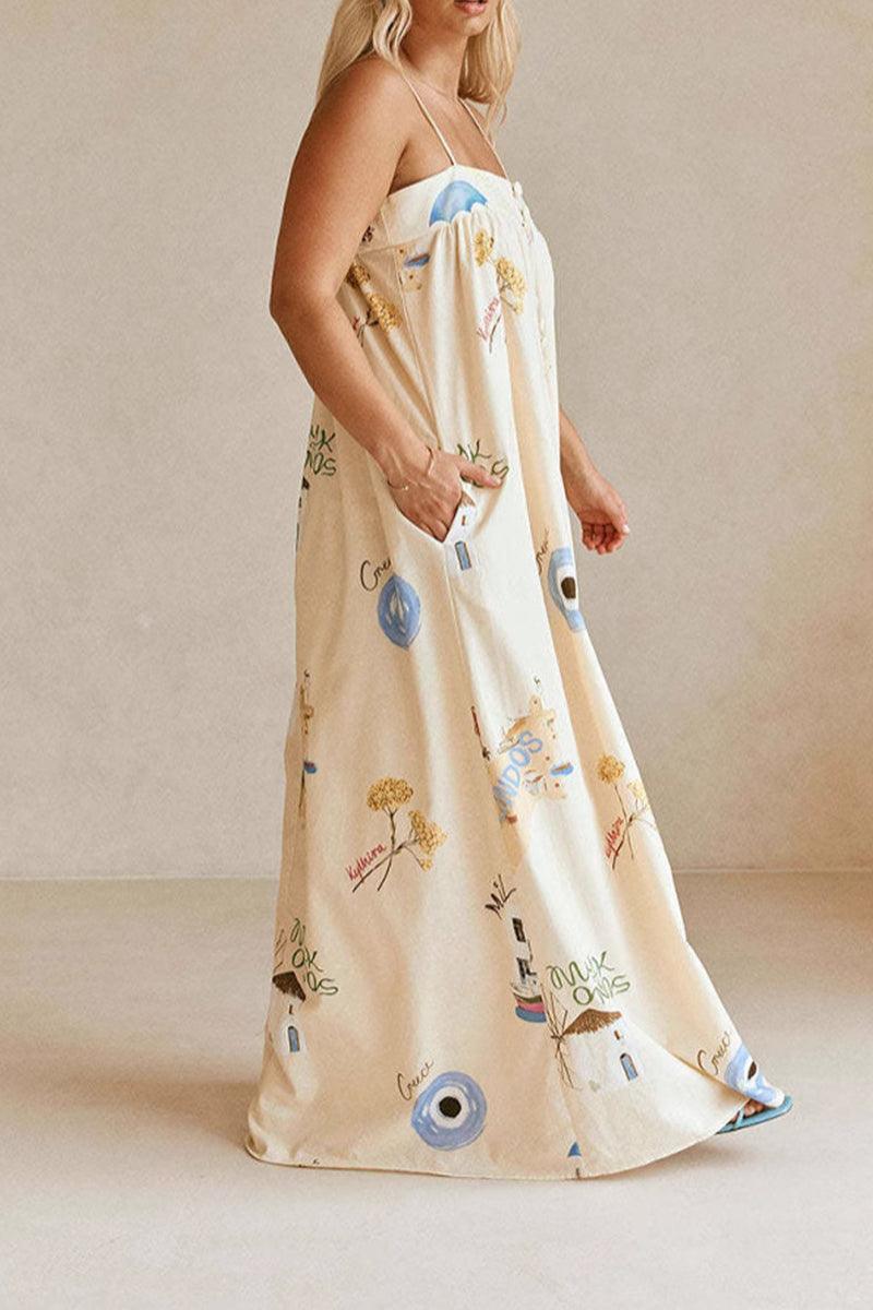 Gracie Nature Strap Maxi Dress for Effortless Summer Style Rebooters Maxi Women's Dresses