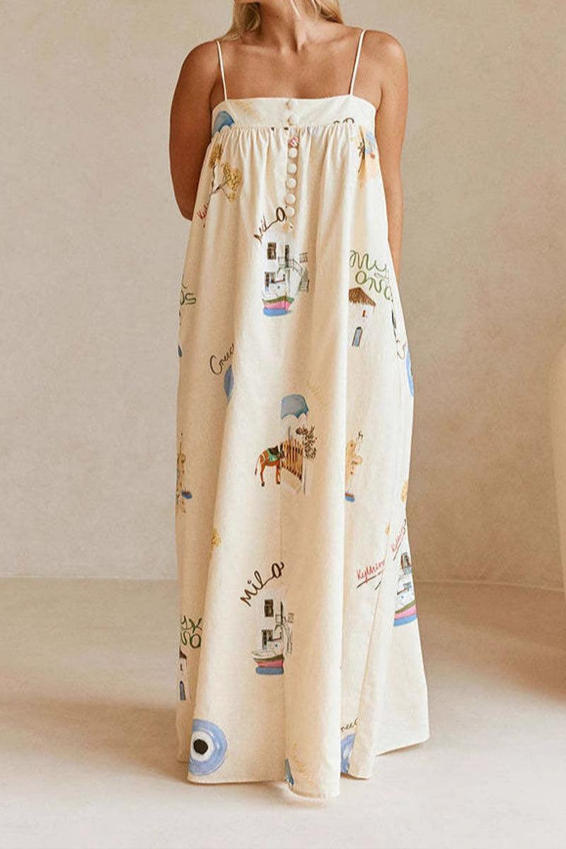 Gracie Nature Strap Maxi Dress for Effortless Summer Style Rebooters Maxi Women's Dresses