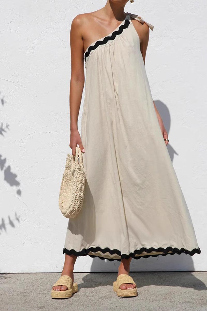 Ava Breeze One-Shoulder Midi Dress for Effortless Style Rebooters Maxi Women's Dresses