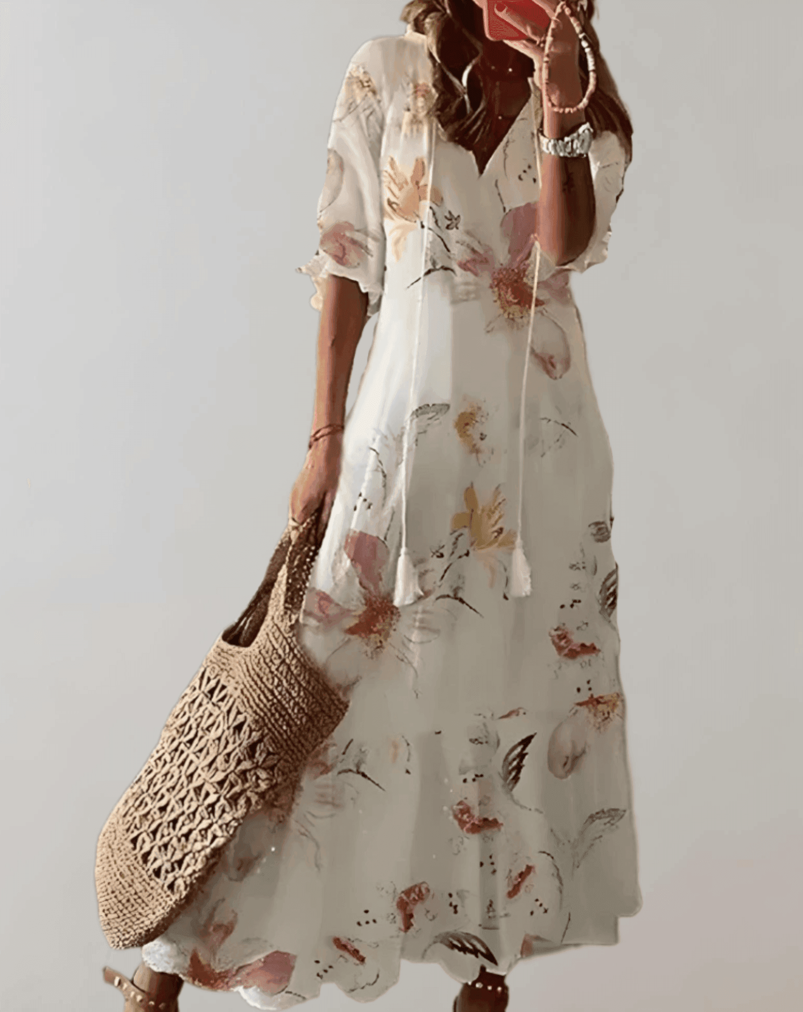 Arielle Women's Long Summer Dress - Flowy Maxi Comfort Rebooters Maxi Women's Dresses