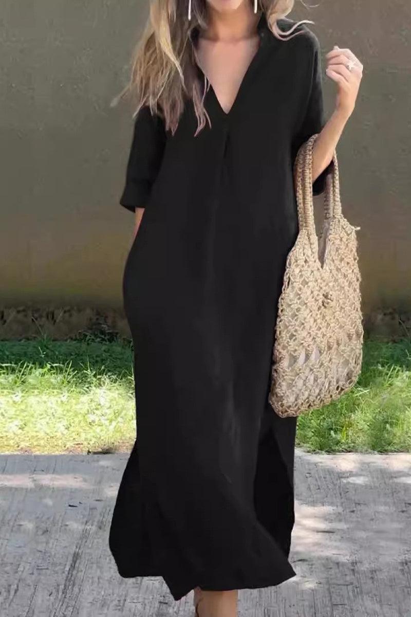 Darcie Linen Breeze Maxi Dress for Effortless Comfort Rebooters Maxi Women's Dresses