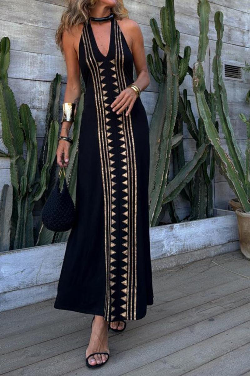 Orla Tribal Maxi Dress for Effortless Summer Style - Rebooters -Women's Dresses